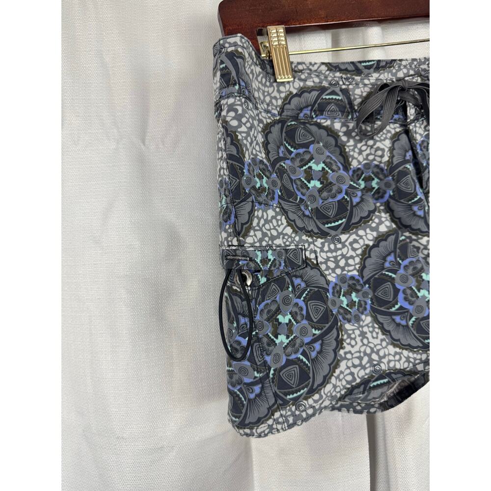 Patagonia Wavefarer Board Shorts Womens 10 Gray Blue Surf - Picture 2 of 5